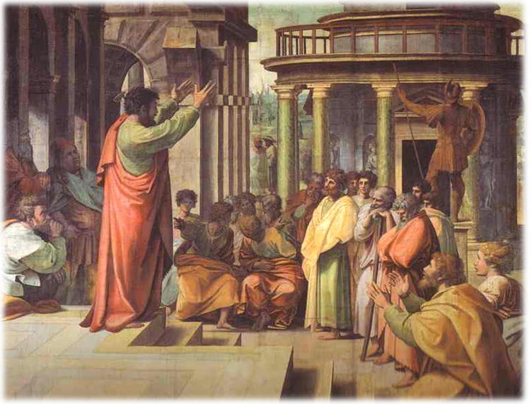 アレオパゴスで説教するパウロ