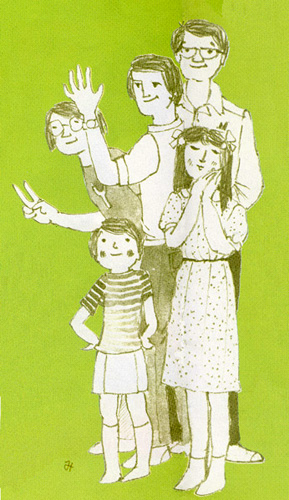 ノブヨちゃんと家族