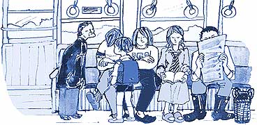 電車の中
