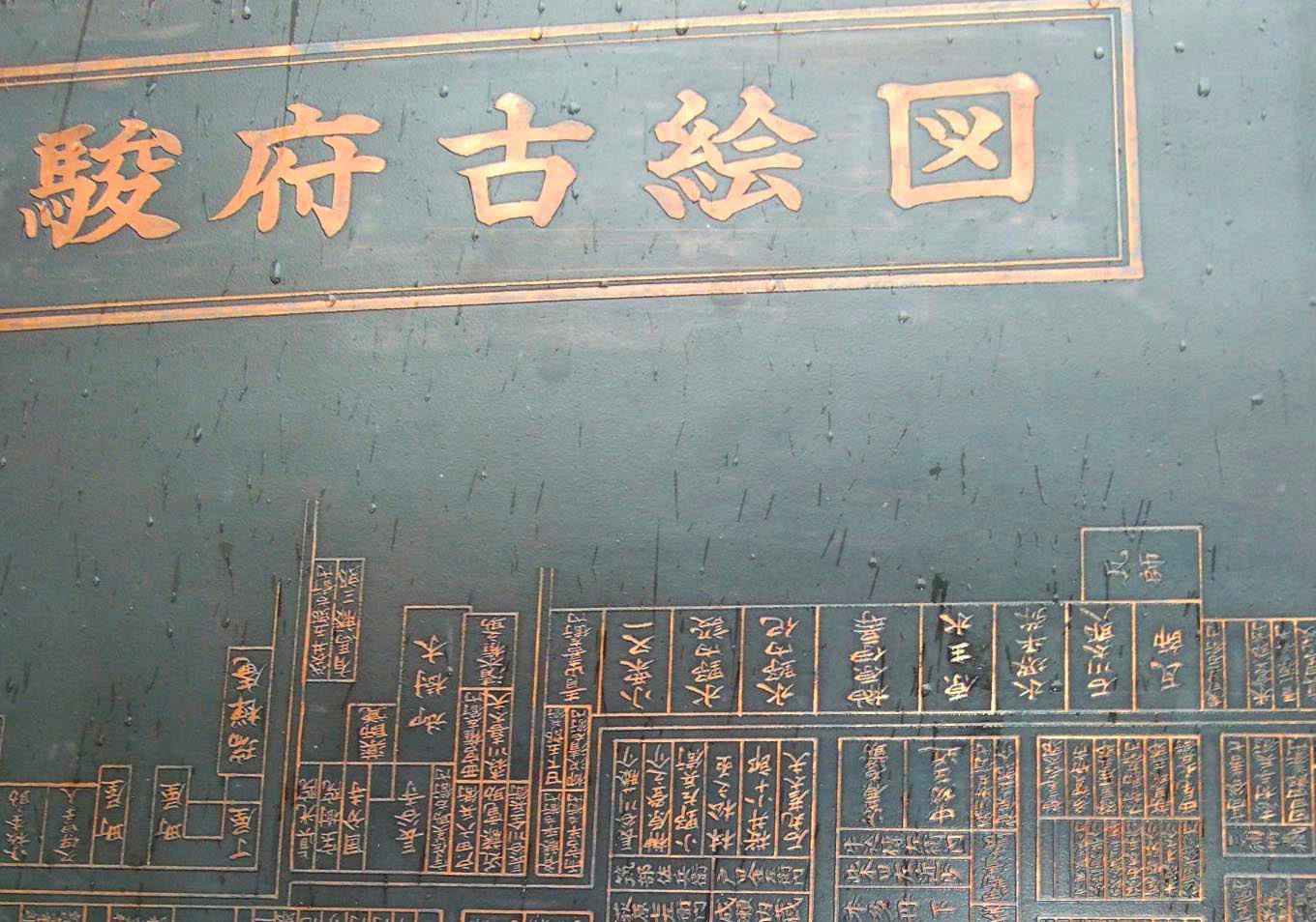 銅板の駿府古絵図に残る「原主水」の名前