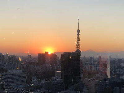  東京タワーの夕焼け 