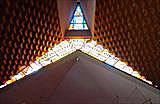 聖堂天井　ステンドグラス