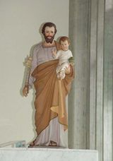 幼きイエスと聖ヨセフ像