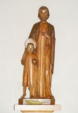 祭壇横の幼子イエスと聖ヨゼフ像