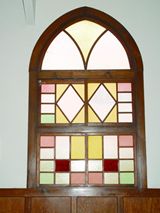 聖堂内の色ガラス