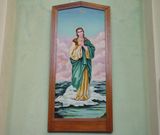 聖堂内　聖母マリアの絵