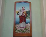 聖堂内　幼子と聖ヨセフの絵