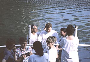 ヨルダン川での洗礼式